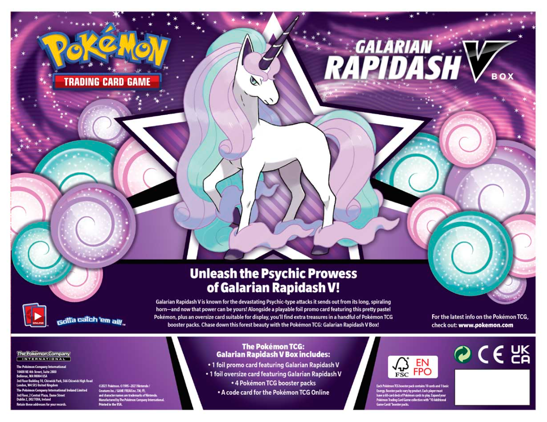 Sword & Shield: Battle Styles - Galarian Rapidash V Box | Jack's On Queen
