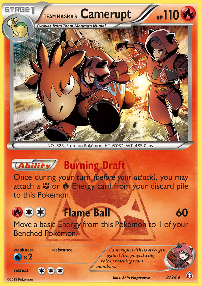 Team Magma's Camerupt (2/34) [XY: Double Crisis] | Jack's On Queen