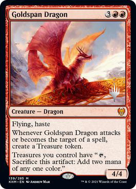 Goldspan Dragon [Kaldheim Promo Pack] | Jack's On Queen