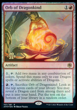 Orb of Dragonkind [Dungeons & Dragons: Adventures in the Forgotten Realms Prerelease Promos] | Jack's On Queen