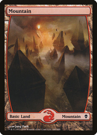 Mountain (243) - Full Art [Zendikar] | Jack's On Queen