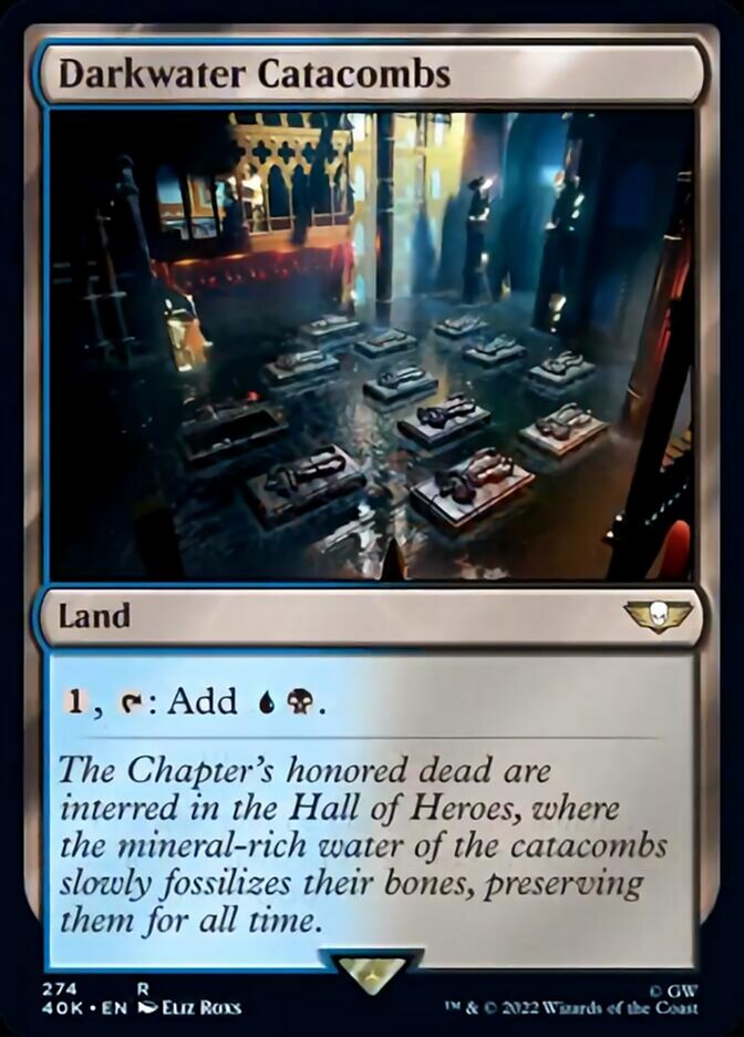 Darkwater Catacombs (Surge Foil) [Universes Beyond: Warhammer 40,000] | Jack's On Queen
