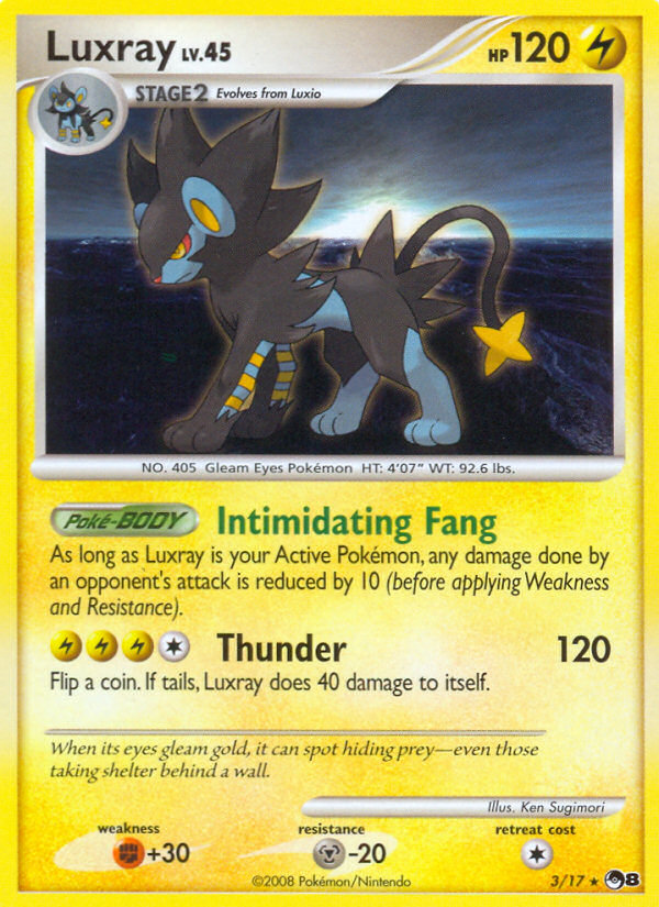 Luxray (3/17) [POP Series 8] | Jack's On Queen