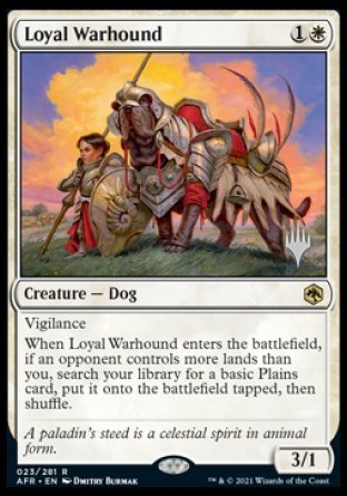 Loyal Warhound (Promo Pack) [Dungeons & Dragons: Adventures in the Forgotten Realms Promos] | Jack's On Queen