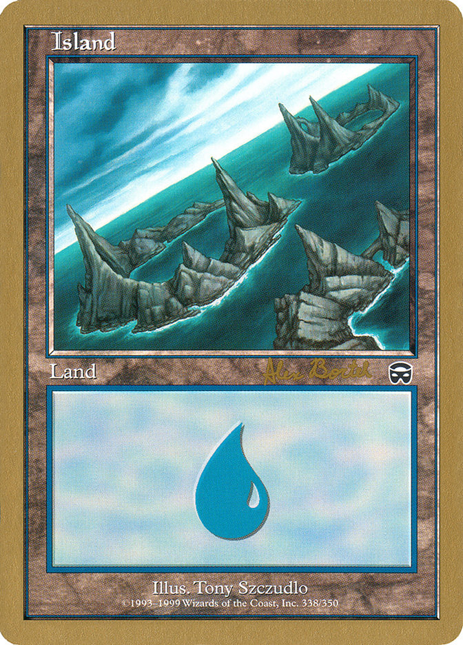 Island (ab338a) (Alex Borteh) [World Championship Decks 2001] | Jack's On Queen