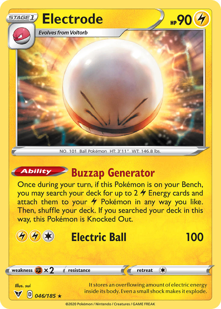Electrode (046/185) [Sword & Shield: Vivid Voltage] | Jack's On Queen