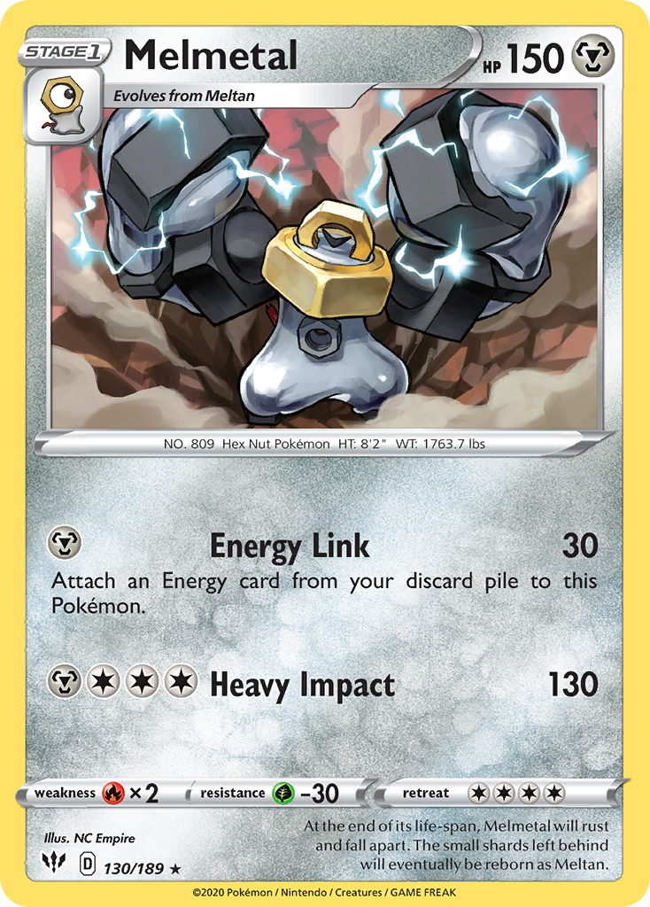 Melmetal (130/189) [Sword & Shield: Darkness Ablaze] | Jack's On Queen