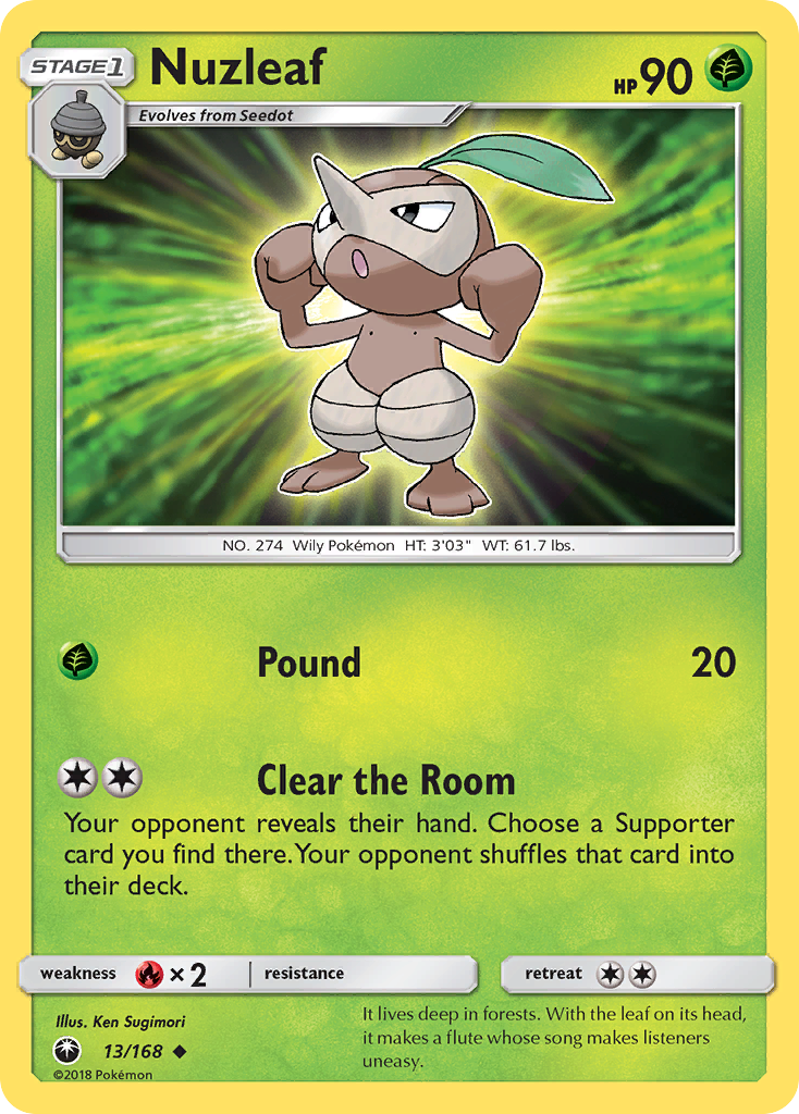 Nuzleaf (13/168) [Sun & Moon: Celestial Storm] | Jack's On Queen