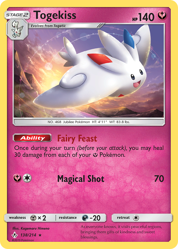 Togekiss (138/214) [Sun & Moon: Unbroken Bonds] | Jack's On Queen