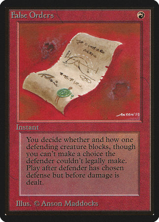False Orders [Limited Edition Beta] | Jack's On Queen