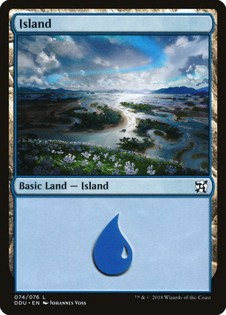 Island (74) [Duel Decks: Elves vs. Inventors] | Jack's On Queen