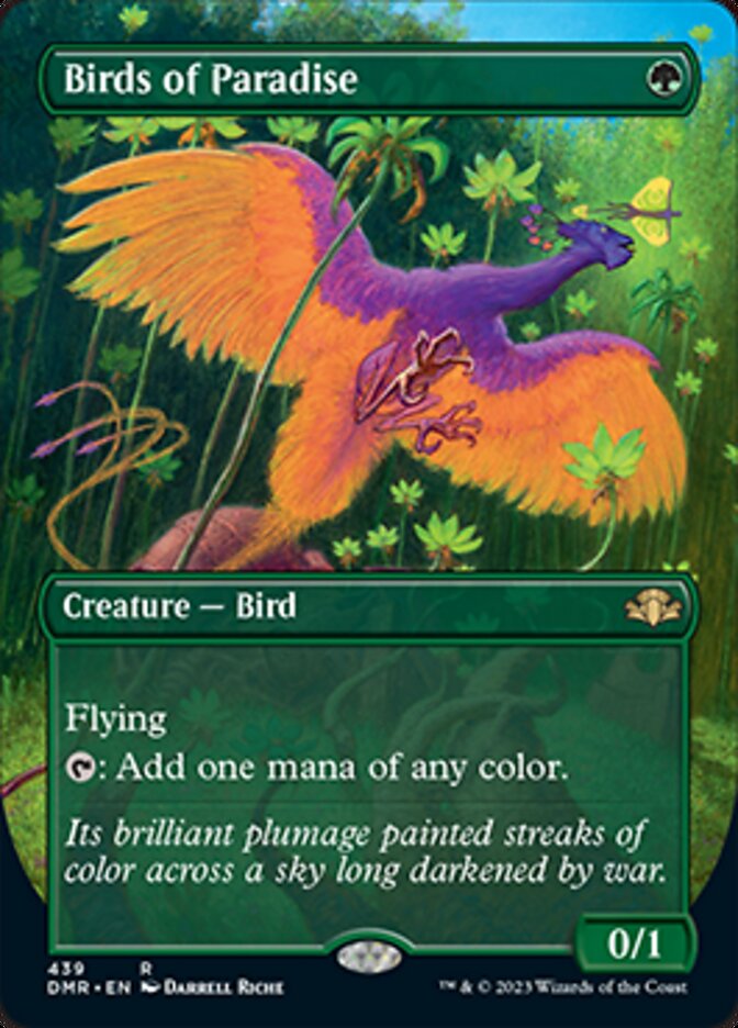 Birds of Paradise (Borderless Alternate Art) [Dominaria Remastered] | Jack's On Queen