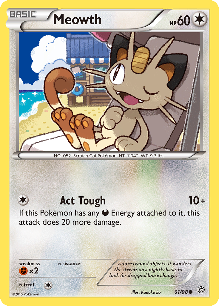 Meowth (61/98) [XY: Ancient Origins] | Jack's On Queen