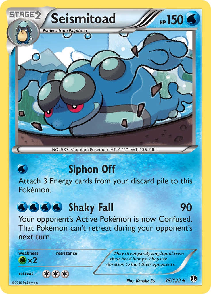 Seismitoad (35/122) [XY: BREAKpoint] | Jack's On Queen