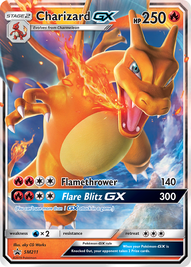 Charizard GX (SM211) [Sun & Moon: Black Star Promos] | Jack's On Queen