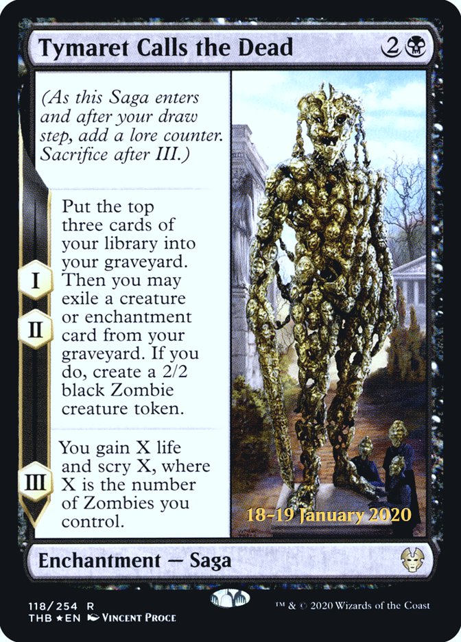Tymaret Calls the Dead [Theros Beyond Death Prerelease Promos] | Jack's On Queen