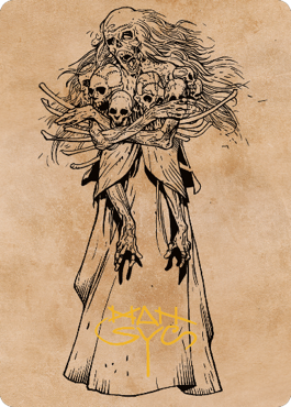 Myrkul, Lord of Bones Art Card (73) (Gold-Stamped Signature) [Commander Legends: Battle for Baldur's Gate Art Series] | Jack's On Queen