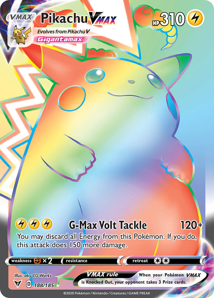 Pikachu VMAX (188/185) [Sword & Shield: Vivid Voltage] | Jack's On Queen