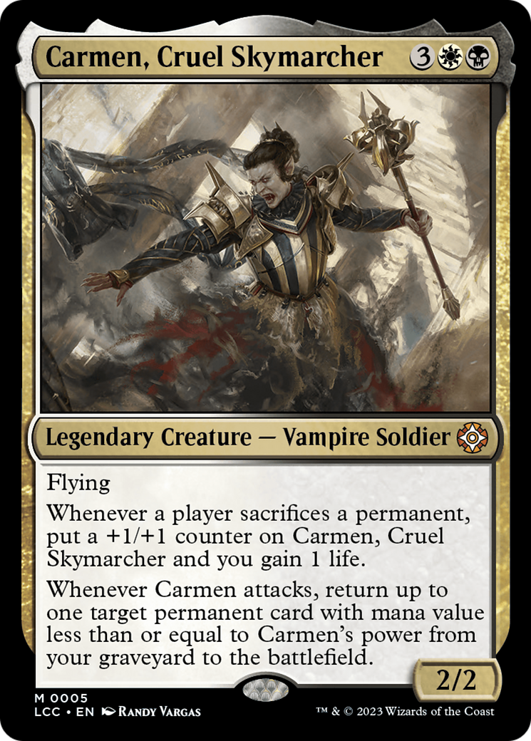 Carmen, Cruel Skymarcher [The Lost Caverns of Ixalan Commander] | Jack's On Queen