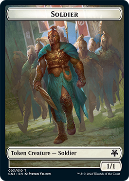 Soldier // Elf Warrior Double-Sided Token [Game Night: Free-for-All Tokens] | Jack's On Queen