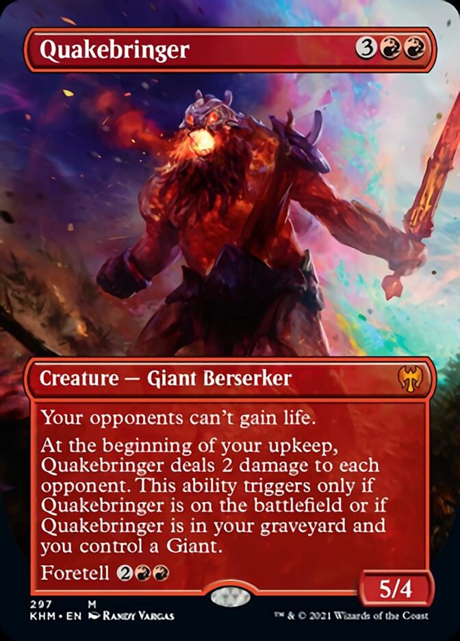 Quakebringer (Borderless Alternate Art) [Kaldheim] | Jack's On Queen