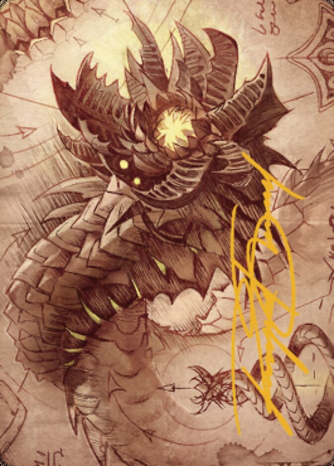 Wurmcoil Engine Art Card (Gold-Stamped Signature) [The Brothers' War Art Series] | Jack's On Queen