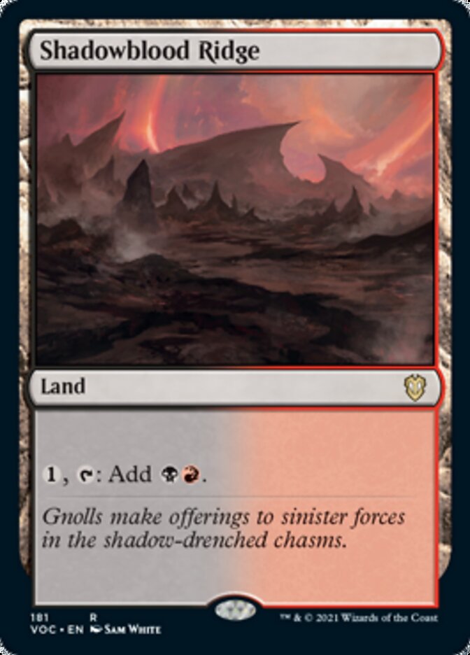 Shadowblood Ridge [Innistrad: Crimson Vow Commander] | Jack's On Queen