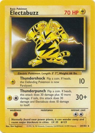 Electabuzz (20/102) [Base Set Unlimited] | Jack's On Queen
