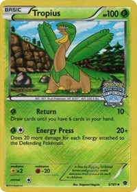 Tropius (5/101) (National Championship Staff Promo) [Black & White: Plasma Blast] | Jack's On Queen