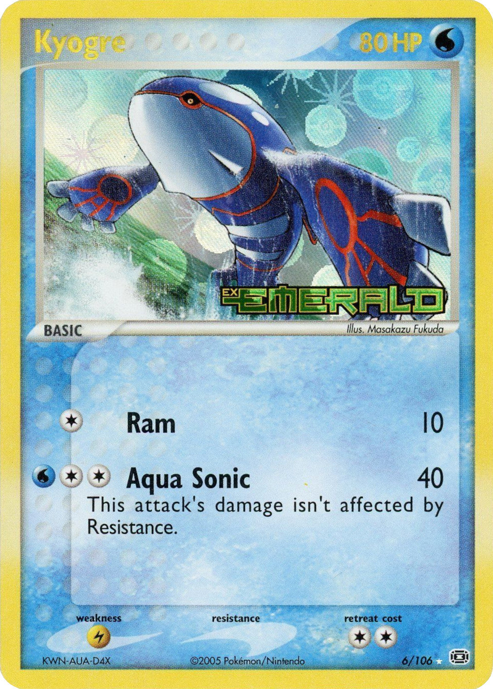 Kyogre (6/106) (Stamped) [EX: Emerald] | Jack's On Queen