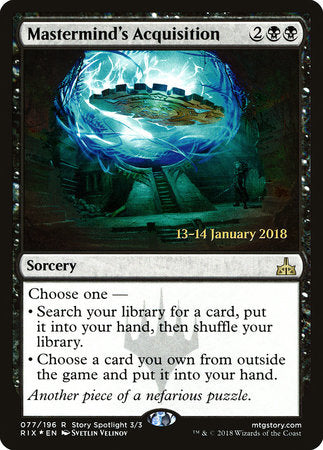 Mastermind's Acquisition [Rivals of Ixalan Promos] | Jack's On Queen