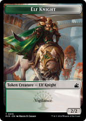 Elf Knight // Goblin (0009) Double-Sided Token [Ravnica Remastered Tokens] | Jack's On Queen