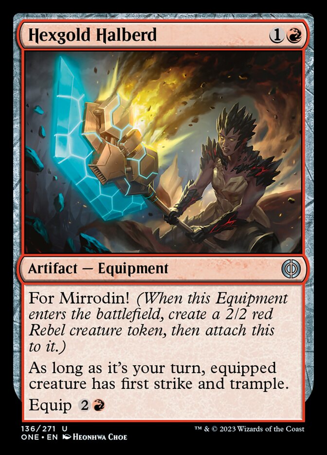 Hexgold Halberd [Phyrexia: All Will Be One] | Jack's On Queen