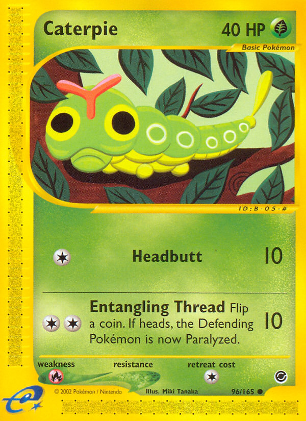 Caterpie (96/165) [Expedition: Base Set] | Jack's On Queen