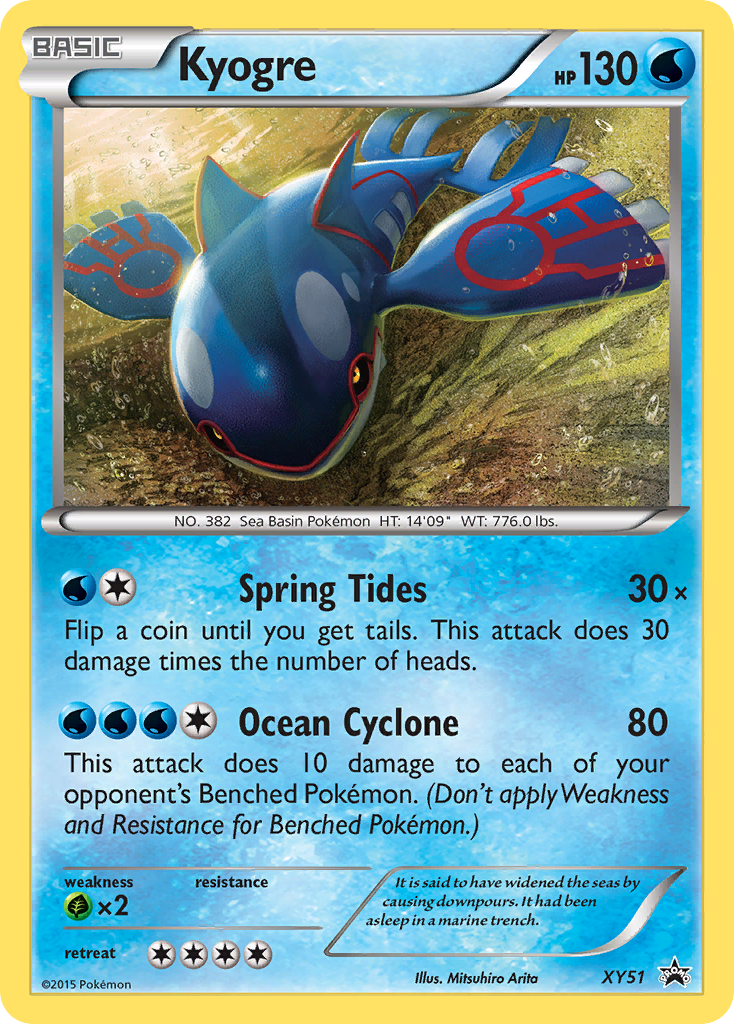 Kyogre (XY51) [XY: Black Star Promos] | Jack's On Queen
