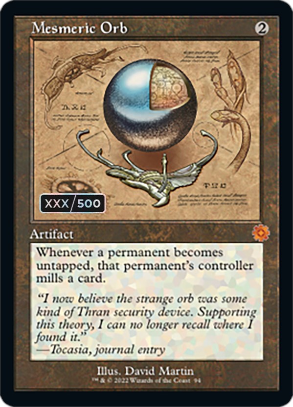 Mesmeric Orb (Retro Schematic) (Serial Numbered) [The Brothers' War Retro Artifacts] | Jack's On Queen