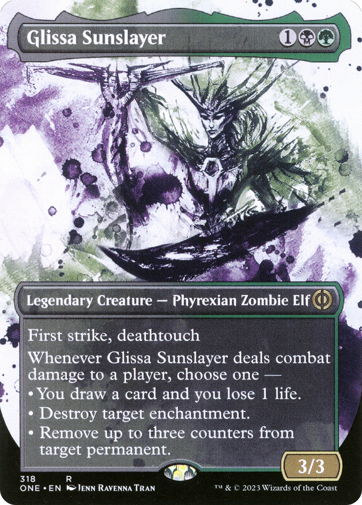 Glissa Sunslayer (Borderless Ichor) [Phyrexia: All Will Be One] | Jack's On Queen