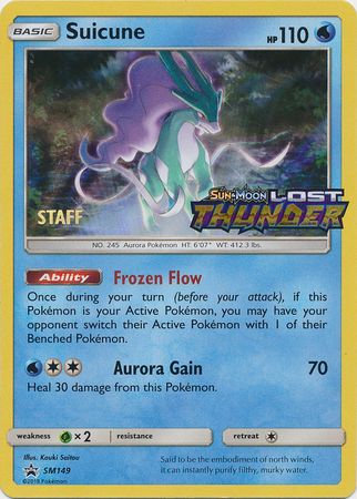 Suicune (SM149) (Staff Prerelease Promo) [Sun & Moon: Black Star Promos] | Jack's On Queen