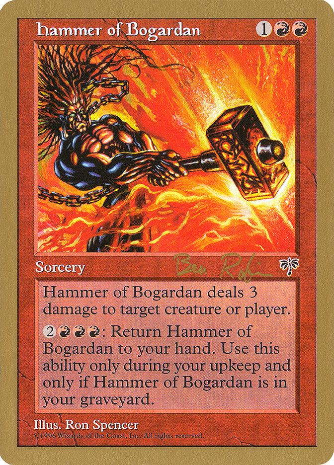 Hammer of Bogardan (Ben Rubin) [World Championship Decks 1998] | Jack's On Queen