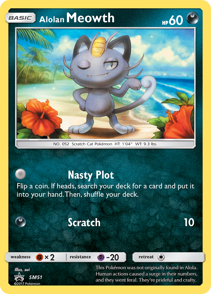 Alolan Meowth (SM51) [Sun & Moon: Black Star Promos] | Jack's On Queen