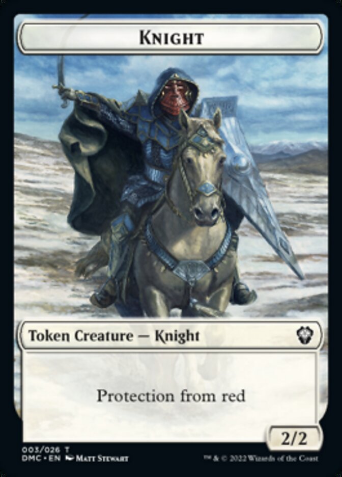 Knight Token [Dominaria United Commander Tokens] | Jack's On Queen