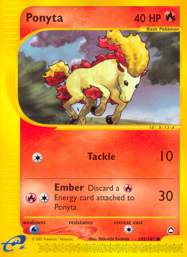 Ponyta (102/147) [Aquapolis] | Jack's On Queen