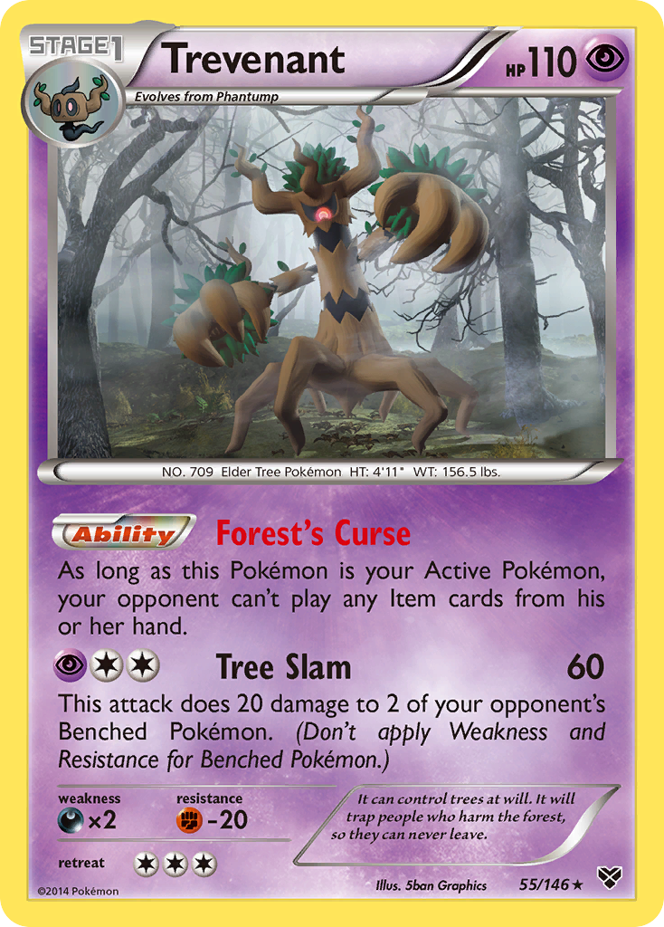 Trevenant (55/146) [XY: Base Set] | Jack's On Queen