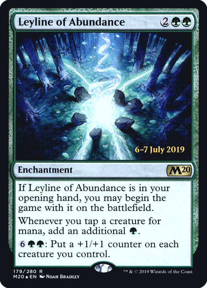 Leyline of Abundance  [Core Set 2020 Prerelease Promos] | Jack's On Queen