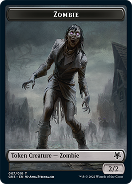 Zombie // Angel Double-Sided Token [Game Night: Free-for-All Tokens] | Jack's On Queen