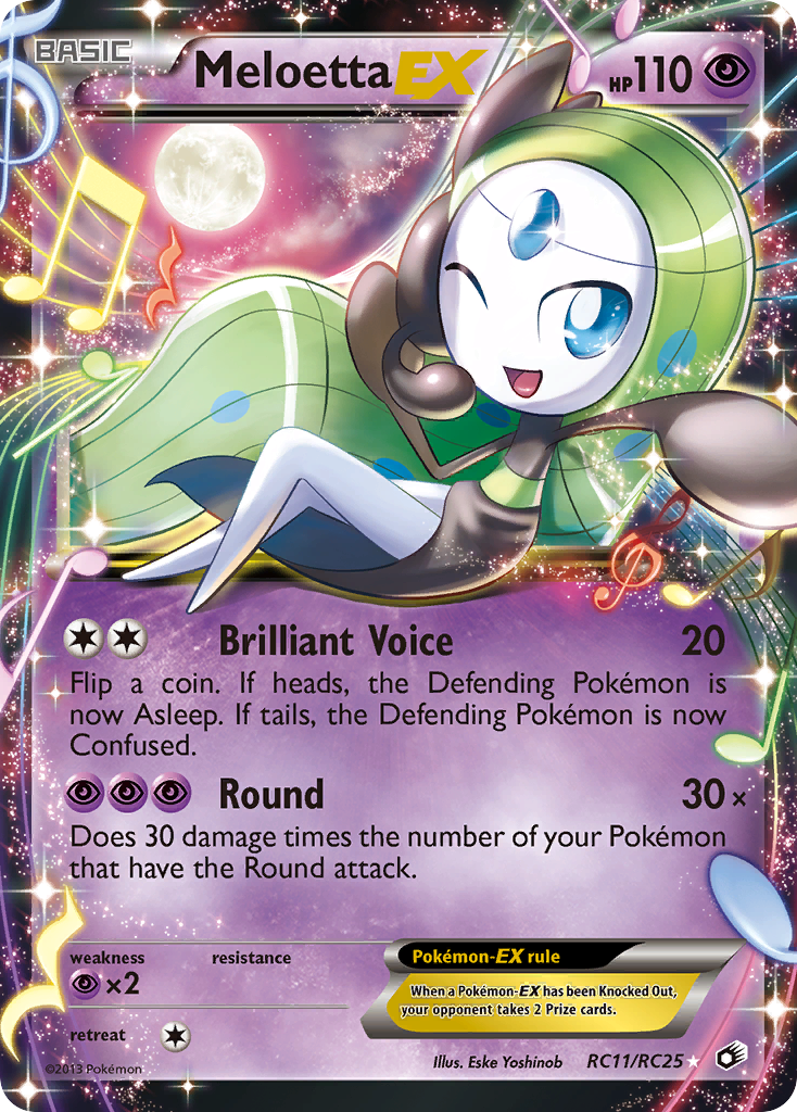 Meloetta EX (RC11/RC25) [Black & White: Legendary Treasures] | Jack's On Queen