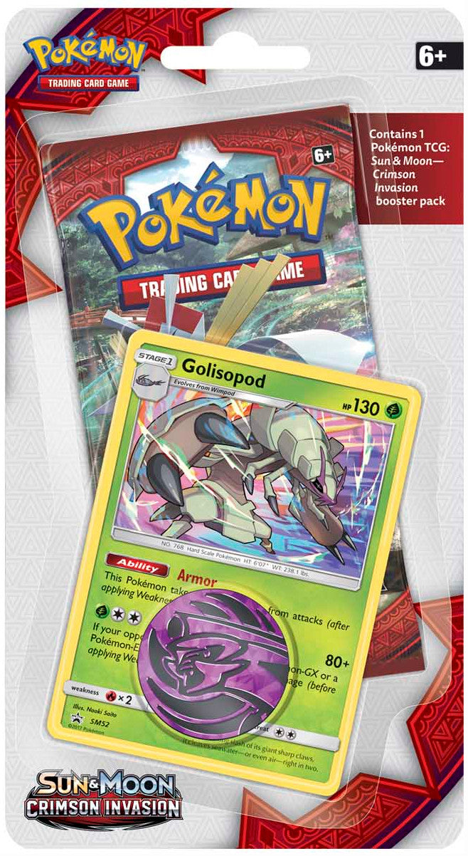 Sun & Moon: Crimson Invasion - Single Pack Blister (Golisopod) | Jack's On Queen