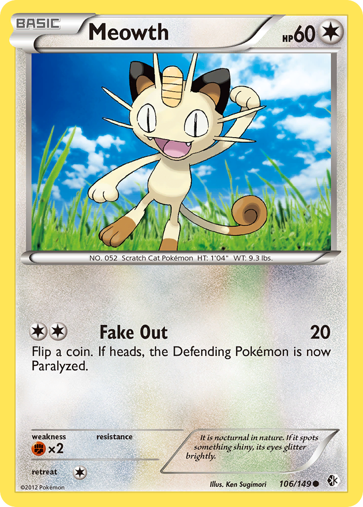 Meowth (106/149) [Black & White: Boundaries Crossed] | Jack's On Queen