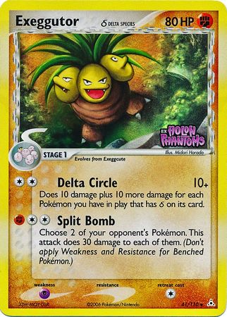 Exeggutor (41/110) (Delta Species) (Stamped) [EX: Holon Phantoms] | Jack's On Queen