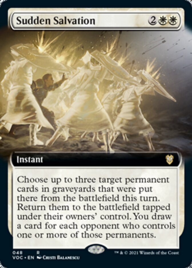 Sudden Salvation (Extended) [Innistrad: Crimson Vow Commander] | Jack's On Queen